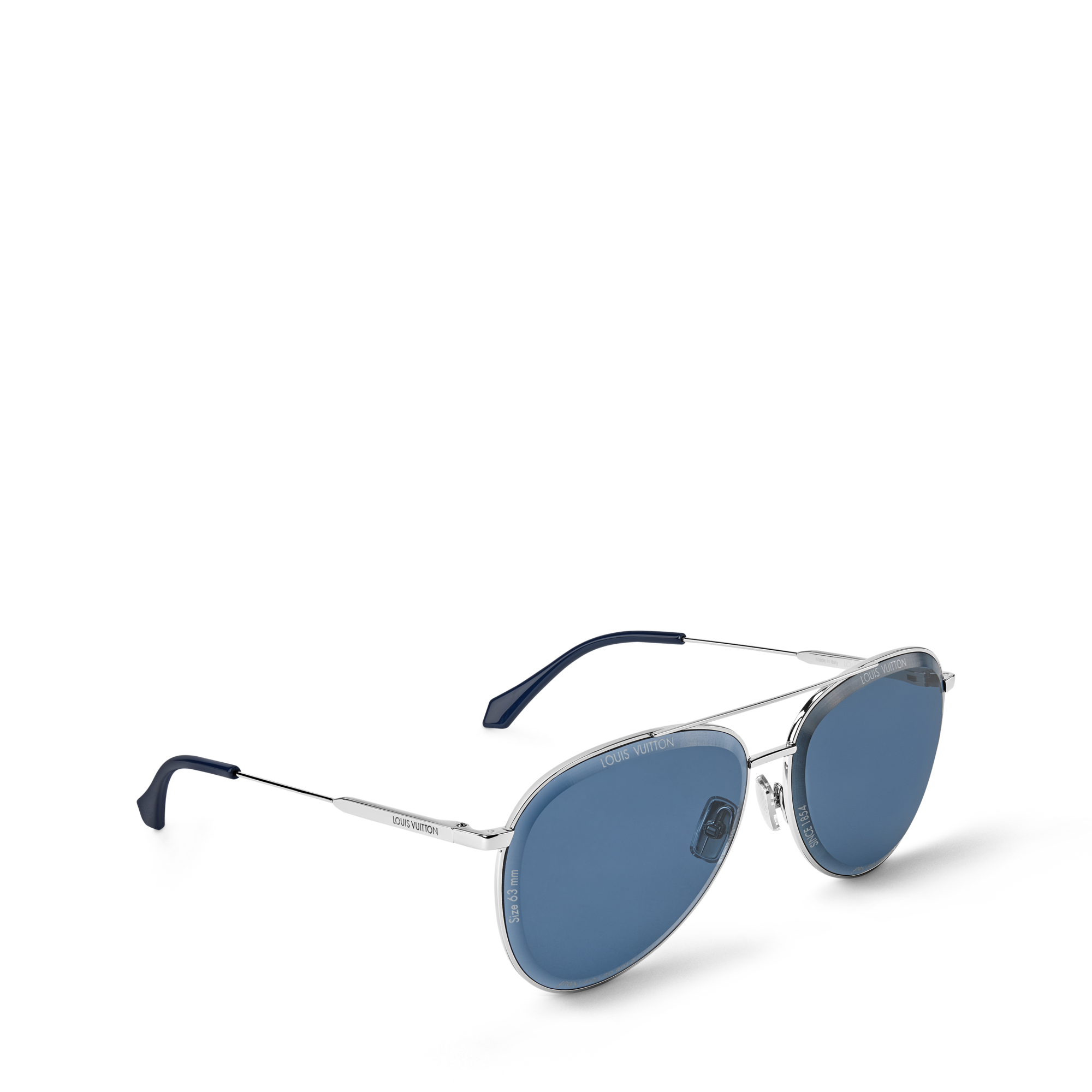 LV Super Vision Light Aviator Sunglasses - Luxury S00 Blue | LOUIS